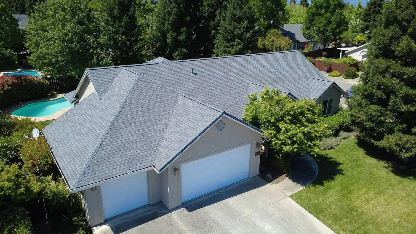 Architectural shingle roof replacement by Forest Construction NC